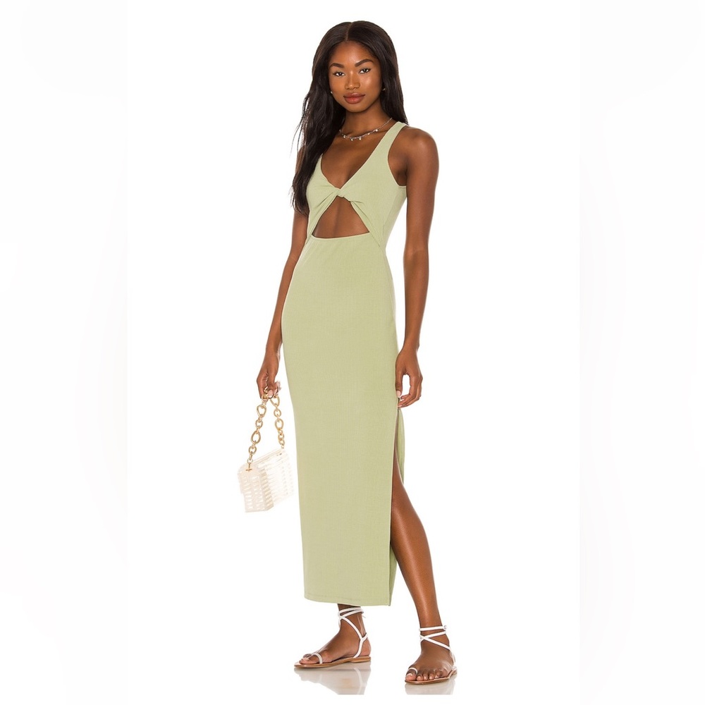 L*SPACE Nico Dress in Light Olive Size Large